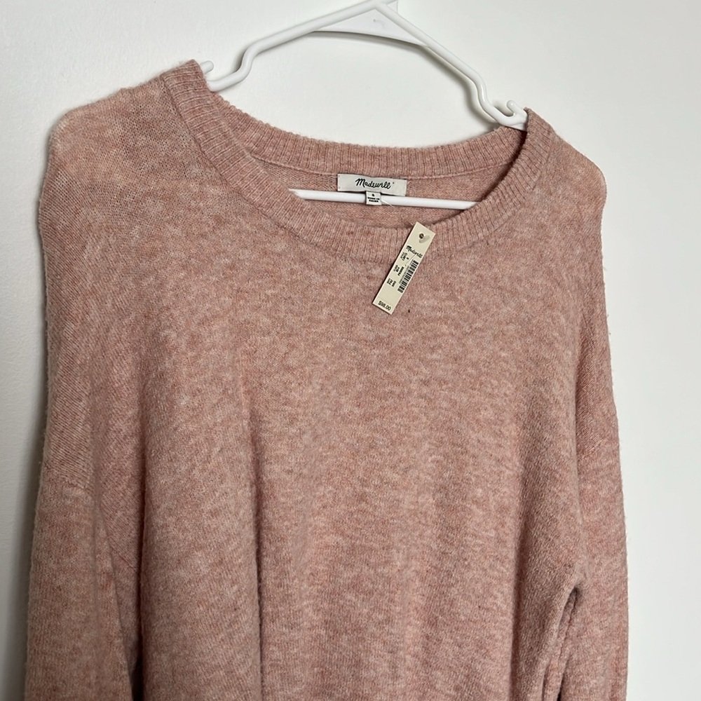 Madewell Pink Wool Sweater, NWT - Picture 3 of 6